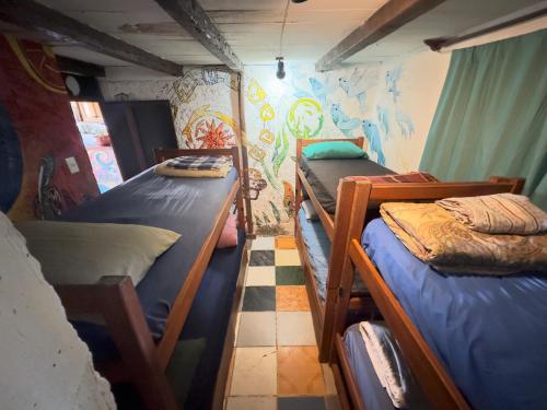 Cama ou camas em um quarto em Viejo Lobo