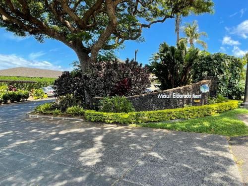 Zahrada ubytování Maui Eldorado Condo G201