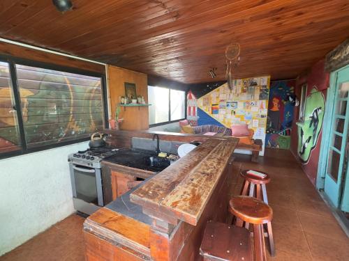 A cozinha ou cozinha compacta de Viejo Lobo