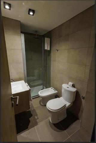 Koupelna v ubytování Fuente Mayor Hotel Terminal
