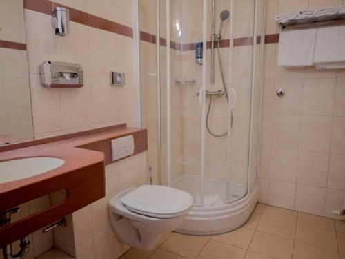 Koupelna v ubytování Hotel Residence am Hauptbahnhof
