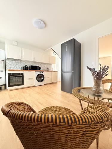 Kuchyň nebo kuchyňský kout v ubytování Vinci Vibes - Maison cool pour des voyageurs cool