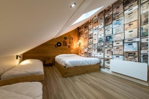 Postel nebo postele na pokoji v ubytování 3 Vallées & epic cols 4 to 6 guest stay