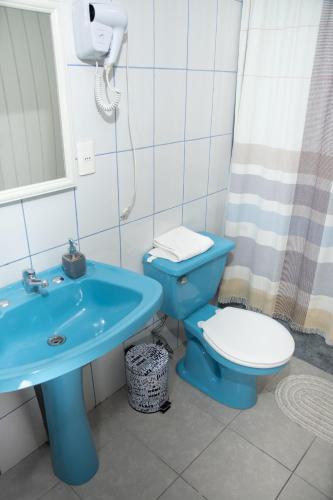 Koupelna v ubytování Cabanas Palafitos Dalmacia