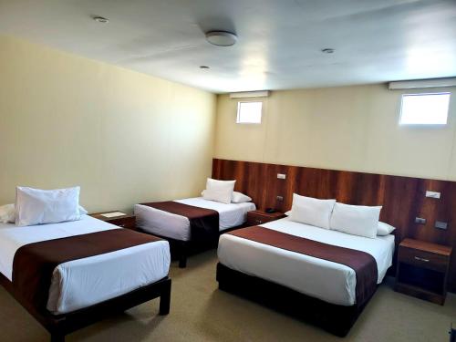 Кровать или кровати в номере Hotel Villa del Carmen