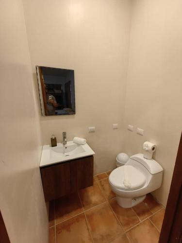 Ένα μπάνιο στο Hotel Hacienda Casa del Viento