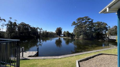 a view of a river with trees at La Dolce Vita in Sussex inlet