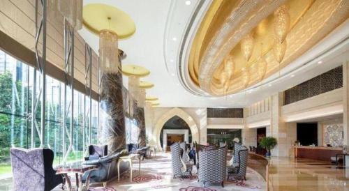 Χώρος καθιστικού στο Xiangsheng Century Hotel Zhuji