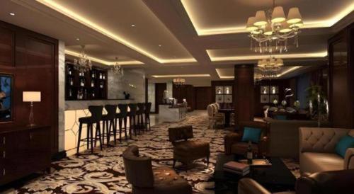 Lounge nebo bar v ubytování Yuncheng Jianguo Hotel