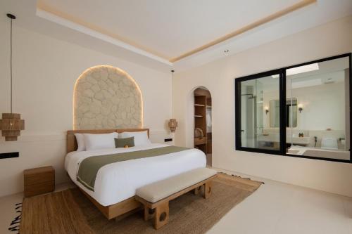 Postel nebo postele na pokoji v ubytování Solaya Villas