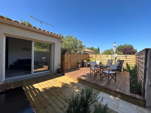 Μπαλκόνι ή βεράντα στο Gîte de la Trémiére