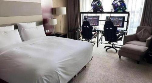 The Qube Shanghai Nanqiaoにあるベッド
