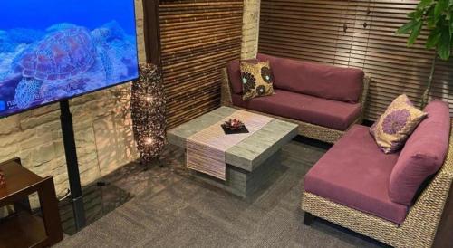 Гостиная зона в Hotel Bougainvillea Akebonobashi
