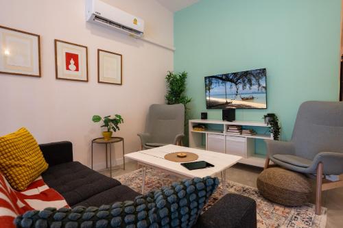 Posezení v ubytování The Sway - boutique suite