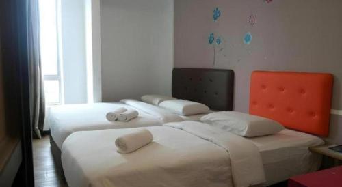 Ένα ή περισσότερα κρεβάτια σε δωμάτιο στο Hotel Viva