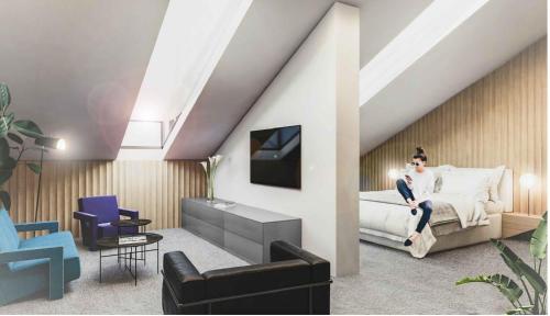 Гостиная зона в Met Boutique Hotel