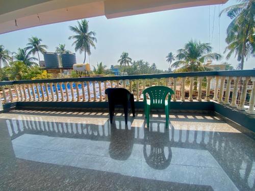 Balkón nebo terasa v ubytování Beach Edge Calangute