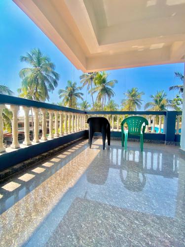 Balkón nebo terasa v ubytování Beach Edge Calangute
