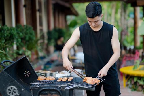 Gril dostupný pro hosty v vily