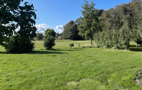 a field of green grass with trees in the background at Amazing Apartment In Tranekær With Wifi in Stoense