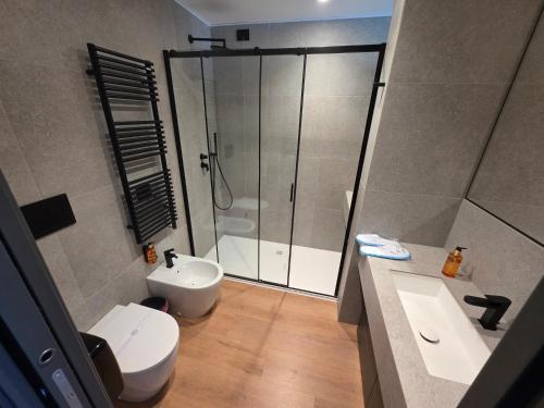 Koupelna v ubytování Hotel Acquamatta