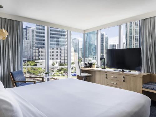 TV o dispositivi per l'intrattenimento presso Novotel Miami Brickell