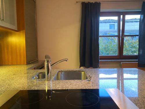 Kuchyň nebo kuchyňský kout v ubytování Alpenwald