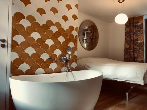 Postel nebo postele na pokoji v ubytování Belle Vue