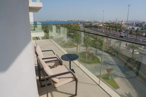 Balkón nebo terasa v ubytování Address Beach Resort Residence Bahrain