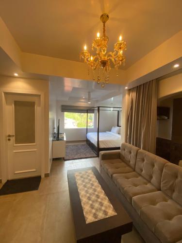 Χώρος καθιστικού στο Tivai Beach Hotel