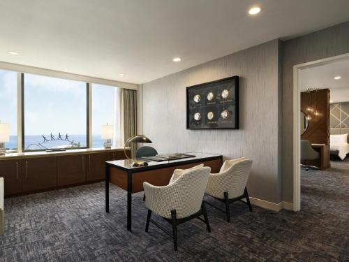 Posezení v ubytování Swissotel Chicago