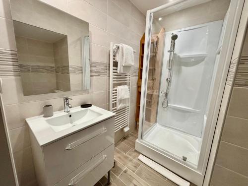 Bilik mandi di Appartement Saint James, centre historique de Cahors