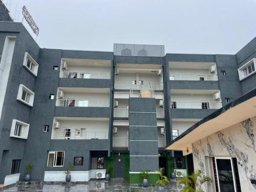 an external view of an apartment building at Presken Residence in Ikeja