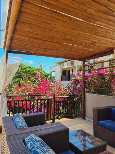 Balkón nebo terasa v ubytování Muriú Beach Flat