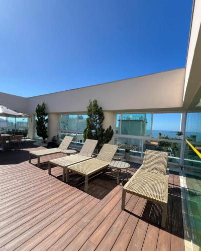 Balkón nebo terasa v ubytování Apartamento em Pitangueiras - Four Seasons Guarujá