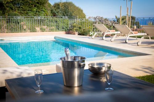 Villa contemporaine avec vue mer