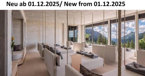 Ein allgemeiner Bergblick oder ein Berglick von des Hotels aus