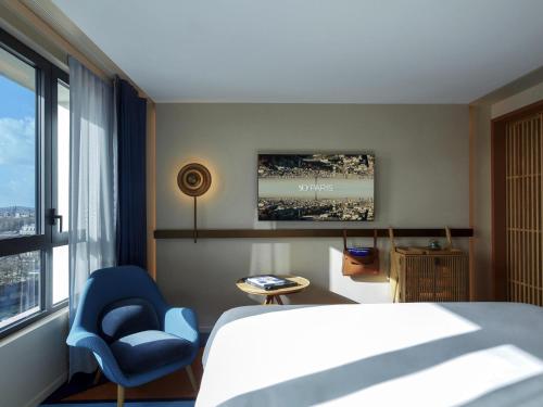 Posezení v ubytování SO/ Paris Hotel