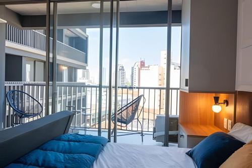 Voodi või voodid majutusasutuse tampopo · rogom •Vila Mariana, AC, colado no metrô toas