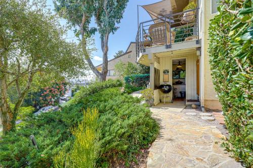 a house with a balcony on the side of it at Chic Peaceful Retreat 16 Mi to Beaches and Wineries! in Santa Paula