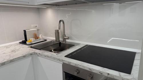 Η κουζίνα ή μικρή κουζίνα στο Modern suite near Corso Buenos Aires Lima Porta Venezia metro