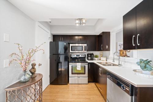 Køkken eller tekøkken på The Lofts of Downtown