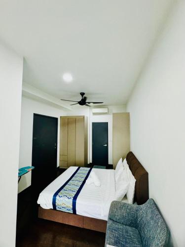 Cama o camas de una habitación en Velocity Residence linkway Sunway mall