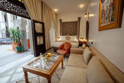 Posezení v ubytování Riad Joy