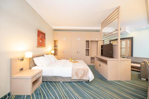 Krevet ili kreveti u jedinici u objektu Kopernikus Hotel Prag