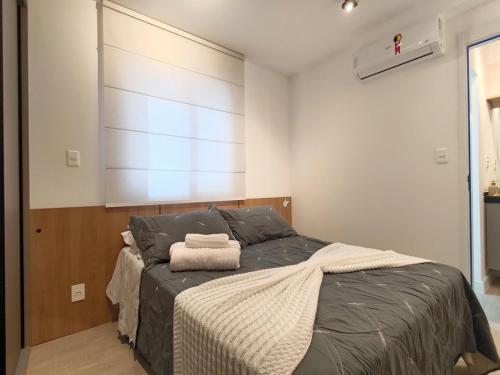 En eller flere senge i et værelse på Apartamento de 1 dormitório na Vila Mariana