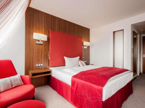 Postel nebo postele na pokoji v ubytování Fora Hotel Hannover by Mercure