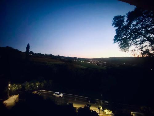 a person is standing on top of a hill at Il Sassello in Montevarchi