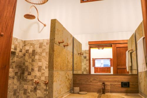 Ένα μπάνιο στο Hotel Boutique Casa Trilo