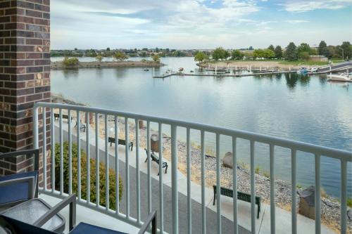 a view of a river from a balcony at Courtyard Richland Columbia Point in Richland